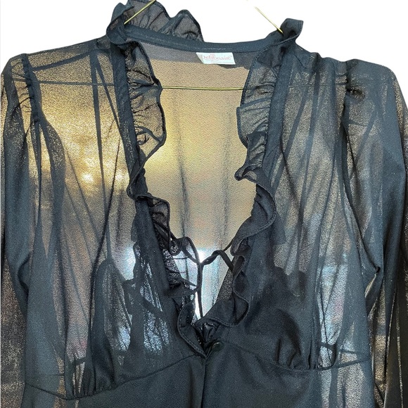 Other - Vintage Black Peignoir Set